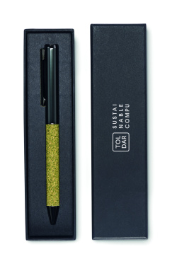 Logo trade promotional giveaways image of: Twist metal ballpen in box