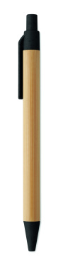 Logotrade business gift image of: Push button ball pen in bamboo