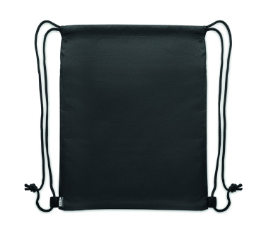 Logo trade business gifts image of: Drawstring bag in 600D RPET