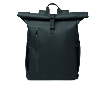 Logotrade promotional gift picture of: Rolltop laptop rucksack 600D