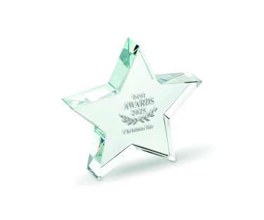 Logo trade advertising products image of: Glass star award