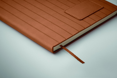Logo trade promotional item photo of: A5 notebook in smokey PU