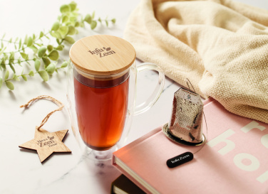 Logotrade promotional merchandise image of: Double wall glass mug 450ml