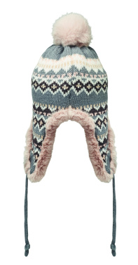 Logo trade promotional gift photo of: Knitted beanie with ear flap