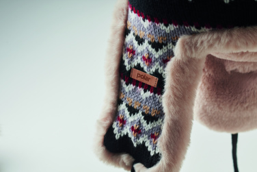 Logo trade promotional merchandise photo of: Knitted beanie with ear flap