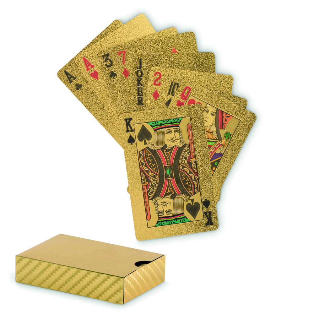 Logo trade promotional products image of: Waterproof playing cards