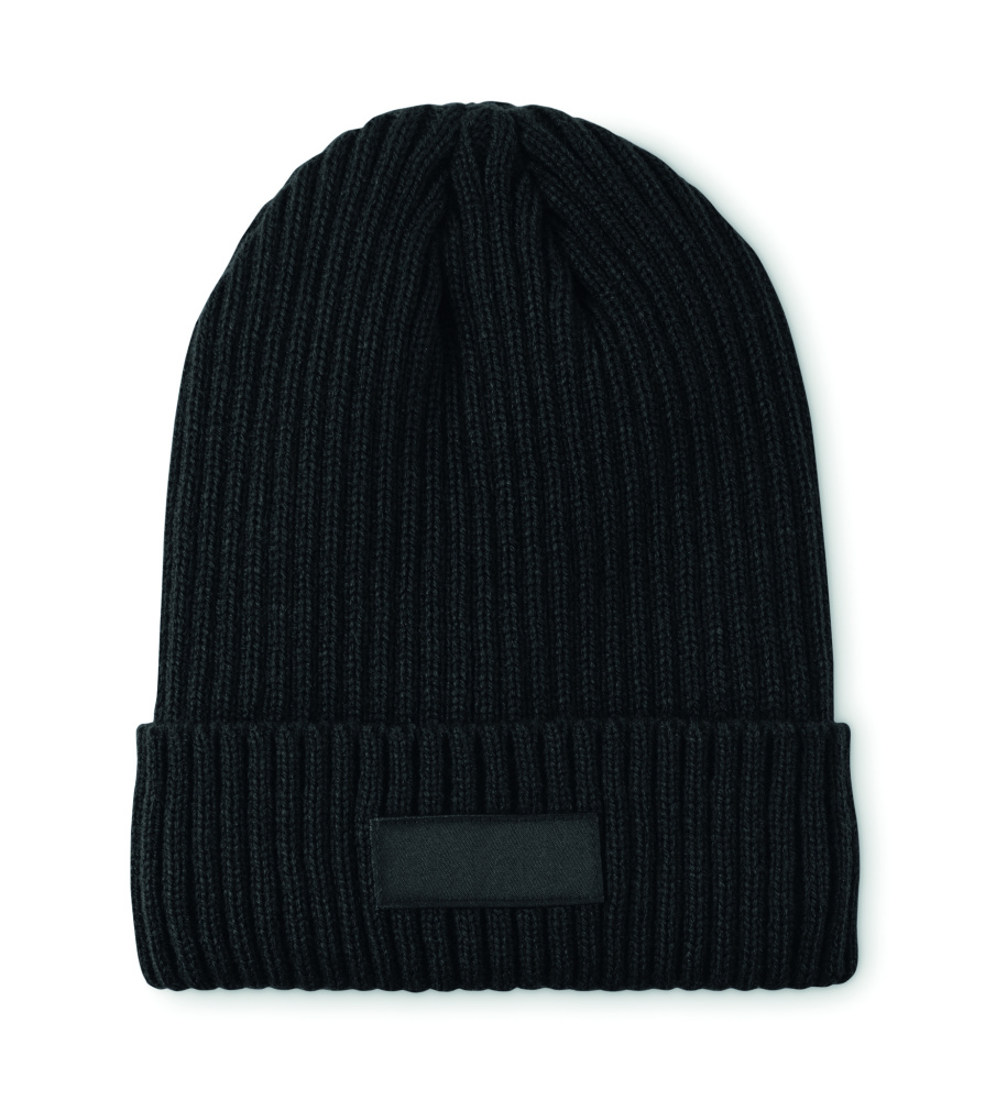 Logo trade promotional gift photo of: 3M knitted beanie with cuff