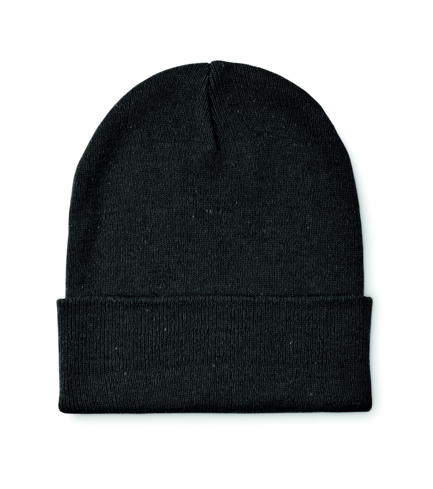 Logo trade corporate gifts picture of: Knitted beanie with cuff