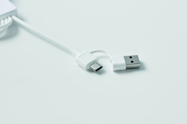 Logotrade promotional giveaway image of: 2 in 1 charging cable type-C