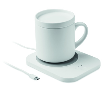 Logotrade promotional product image of: Wireless charger mug warmer set