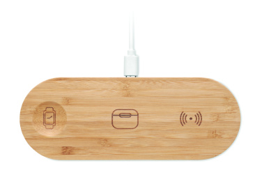 Logo trade promotional items picture of: 3 in 1 15W wireless charger