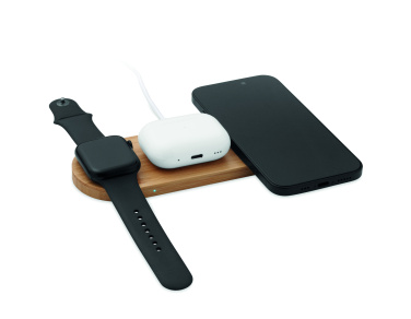 Logo trade advertising products image of: 3 in 1 15W wireless charger