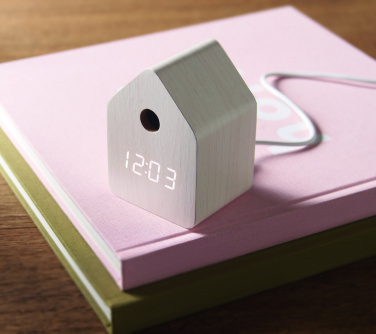 Logo trade promotional gifts image of: MDF cuckoo alarm clock