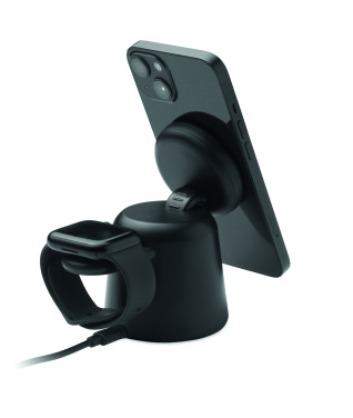 Logotrade promotional merchandise picture of: 3 in 1 wireless charger 15W