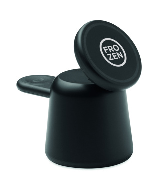 Logotrade promotional item picture of: 3 in 1 wireless charger 15W