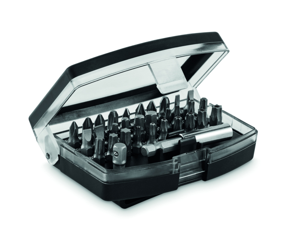 Logo trade business gift photo of: 32 pcs screwdriver bit set