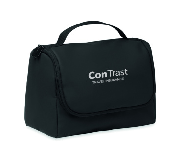 Logo trade promotional gifts image of: Cosmetic hanging bag in PU