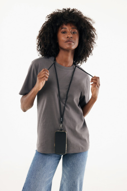 Logo trade promotional gift photo of: CarryLoop RCS recycled PET adjustable phone holder lanyard