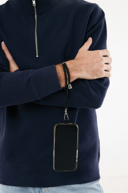 Logo trade business gifts image of: CarryLoop RCS recycled PET adjustable phone holder wristlet