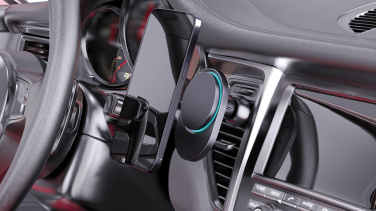 Logotrade promotional merchandise picture of: PowerCruze RCS rplastic 15W magnetic charging car holder