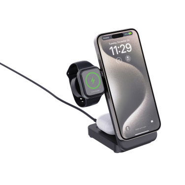 Logotrade promotional gift image of: Urban Vitamin Arcadia RCS rplastic 15W 3in1 magnetic charger