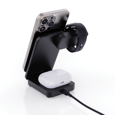 Logotrade promotional merchandise image of: Urban Vitamin Arcadia RCS rplastic 15W 3in1 magnetic charger