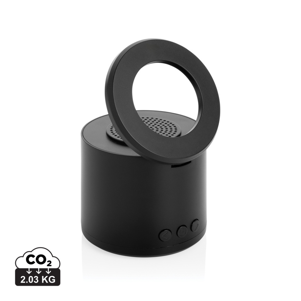 Logotrade promotional giveaway image of: Magpulse RCS recycled plastic 3W speaker w/magnetic holder