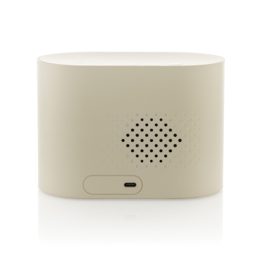 Logo trade corporate gifts picture of: LumaRise RCS reycled plastic white noise alarm clock