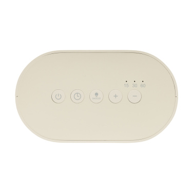 Logo trade business gifts image of: LumaRise RCS reycled plastic white noise alarm clock