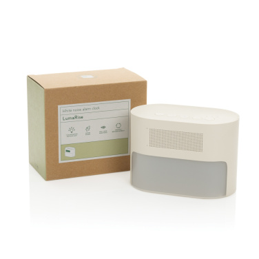 Logotrade promotional giveaway picture of: LumaRise RCS reycled plastic white noise alarm clock