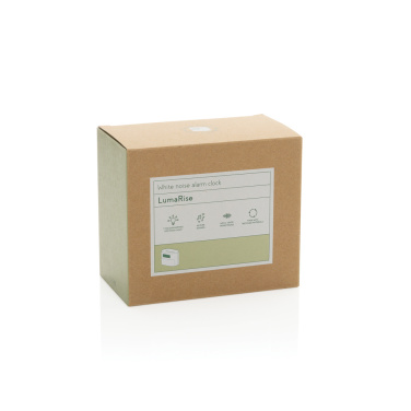 Logotrade promotional gift picture of: LumaRise RCS reycled plastic white noise alarm clock