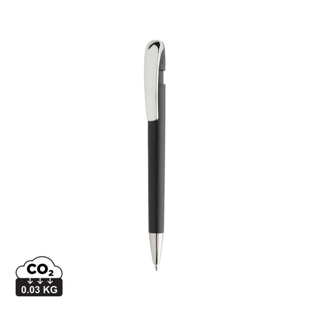 Logo trade promotional giveaways picture of: Glide GRS certified R-ABS Metal Clip Pen