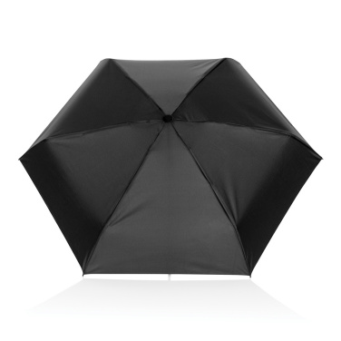 Logo trade promotional merchandise image of: 19.5" Aware™ RPET super mini manual 190T Pongee umbrella