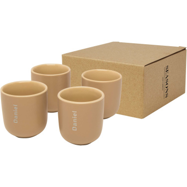 Logo trade promotional merchandise image of: Male 4-piece 90 ml espresso cup