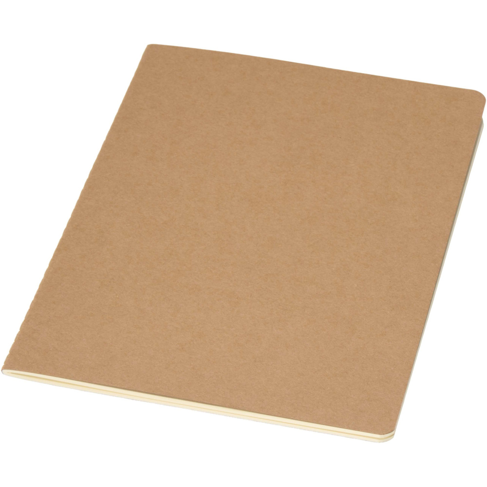 Logo trade promotional gifts picture of: Slyk A5 kraft cahier notebook with ruled pages
