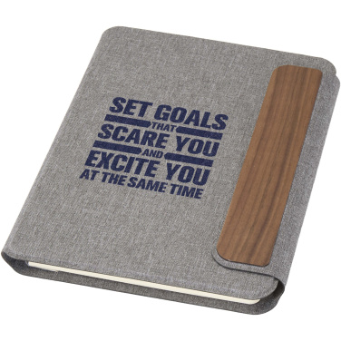 Logo trade corporate gifts image of: Andean A5 RCS recycled portfolio