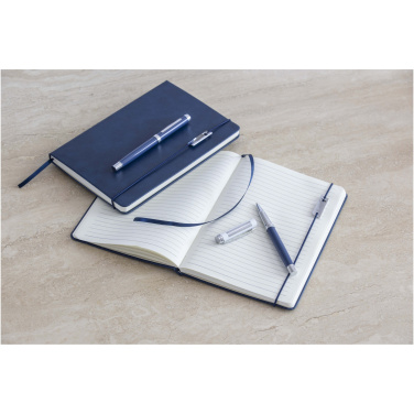 Logotrade promotional merchandise picture of: Legato Elegance A5 hard cover notebook and rollerball pen set
