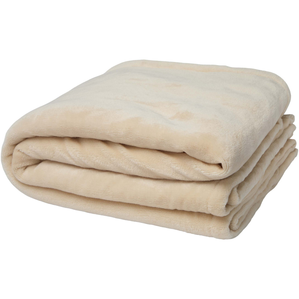Logo trade promotional gifts image of: Ashen GRS recycled sherpa blanket