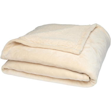Logo trade promotional product photo of: Ashen GRS recycled sherpa blanket