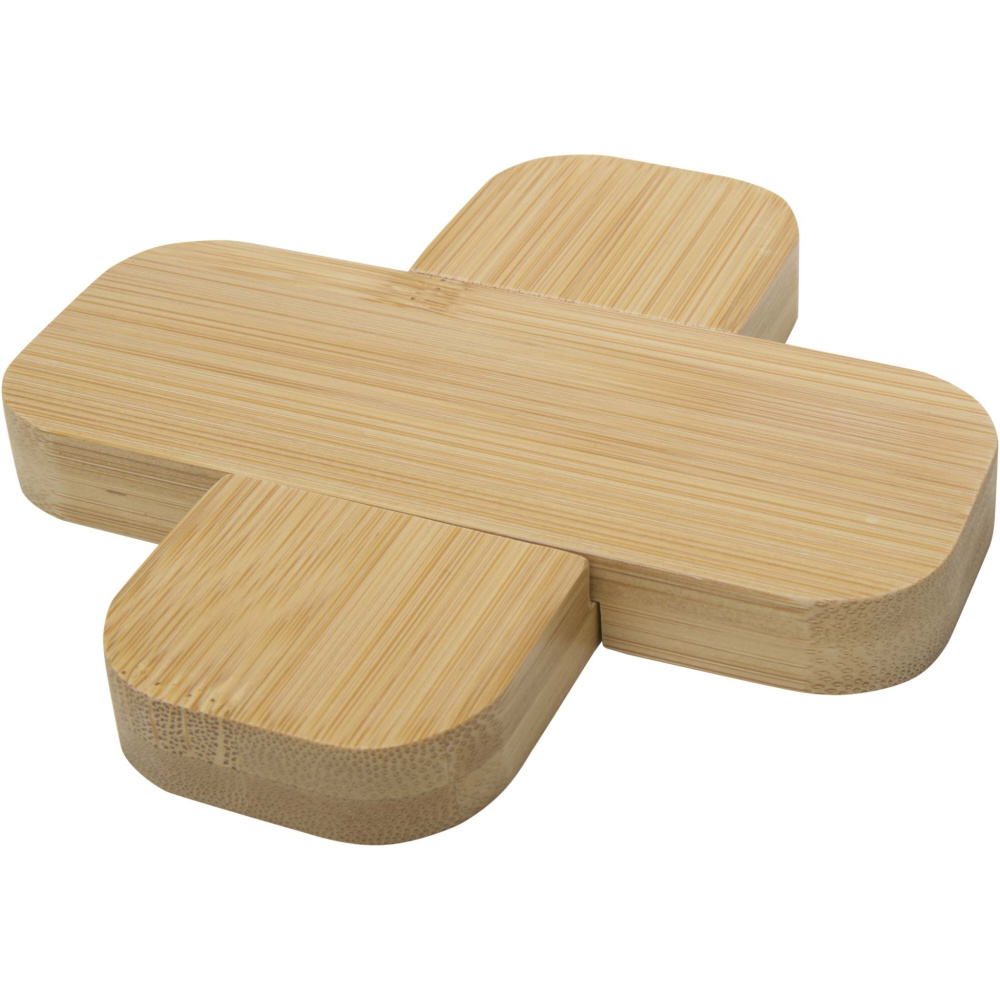 Logo trade corporate gift photo of: Croc bamboo trivet - small
