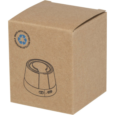 Logo trade corporate gift photo of: Horna 3W recycled plastic magnetic wireless speaker