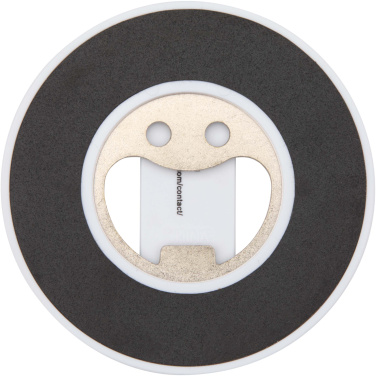 Logotrade promotional merchandise picture of: Ain recycled plastic magnetic phone stand with bottle opener