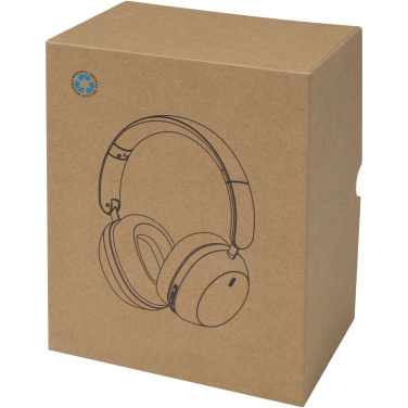 Logotrade advertising product image of: Hoggar recycled plastic over-ear foldeable ANC and ENC headphones