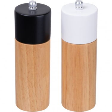 Logo trade promotional gifts image of: Salt & pepper mill set DAKAR