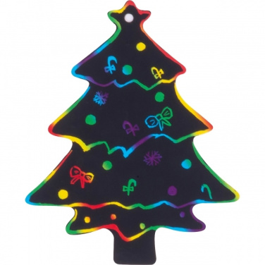 Logo trade promotional gifts image of: Scratch-off Christmas ornaments SOUTH POLE