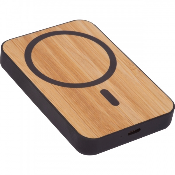 Logo trade promotional gifts picture of: Wireless power bank 5 000 mAh CAIRO