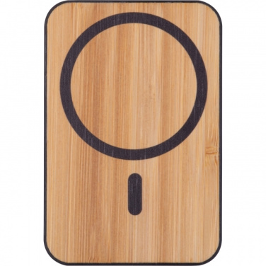 Logo trade business gifts image of: Wireless power bank 5 000 mAh CAIRO