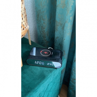 Logo trade promotional items picture of: Alarm Clock and Wireless Charger ADELAIDE