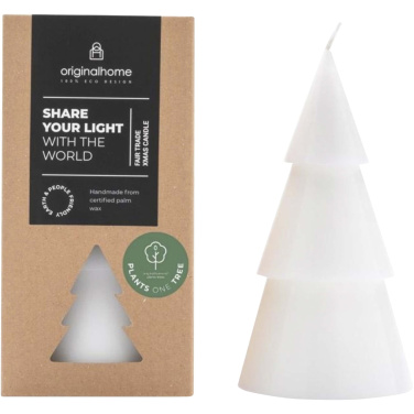 Logo trade promotional giveaways image of: Originalhome Xmas tree candle - L