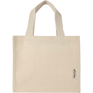 Logo trade promotional items picture of: Odessa 220 g/m² GRS recycled cotton mini gusset tote bag 9L